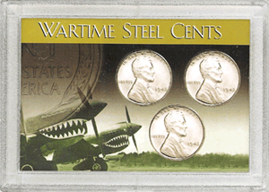 1943 Wartime Steel Cents Frosty Case - Airplanes