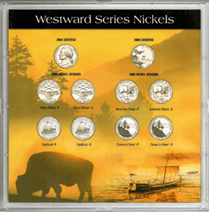 Westward Nickels Frosty Case ( 10 Nickel ) - Bison w Ship