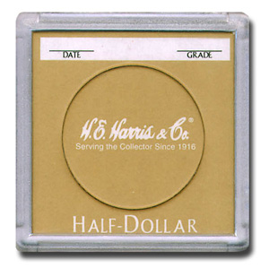 H.E. Harris 2 x 2 Snaplocks for Half Dollars - 25 PK