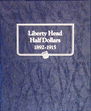 Whitman Barber or Liberty Head Half Dollars Album 1892 - 1915