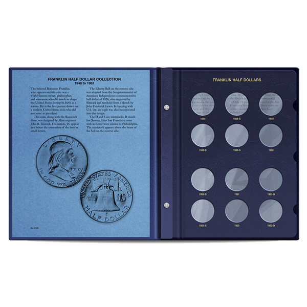 Whitman Franklin Half Dollar Coin Album 1948 - 1963