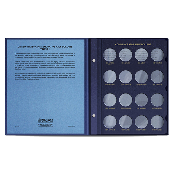 Whitman U.S. Commemorative Half Dollars Album - Vol. 1