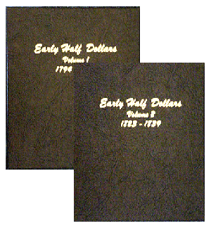 Early Half Dollars Volume 1 & 2 - Dansco Coin Album 6151