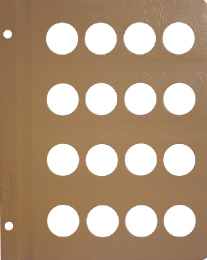 Dansco Blank Album Page - 28 mm