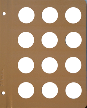 Dansco Blank Album Page - 34 mm