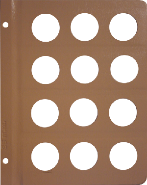 Dansco Blank Album Page - 35 mm