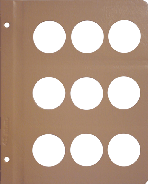 Dansco Blank Album Page - 41 mm