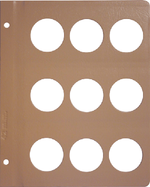 Dansco Blank Album Page - 42 mm