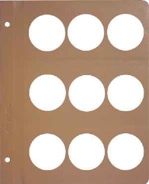 Dansco Blank Album Page - 45 mm