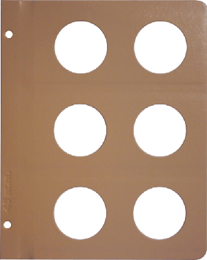 Dansco Blank Album Page - 48 mm