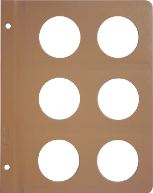 Dansco Blank Album Page - 50 mm