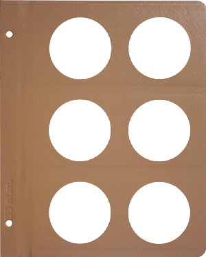 Dansco Blank Album Page - 55 mm