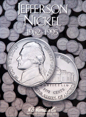 H.E. Harris - Jefferson Nickel Folder: 1962 - 1995