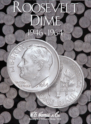 H.E. Harris - Roosevelt Dime Folder: 1946 - 1964