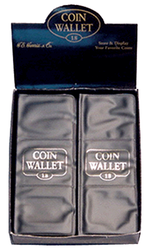 Whitman Coin Wallet for 2 x 2 Coin Flips - 18 PKT