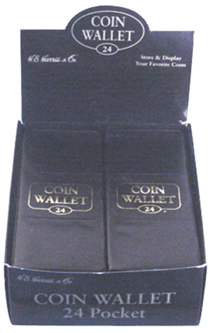 Whitman Coin Wallet for 2 x 2 Coin Flips - 24 PKT