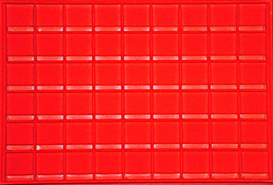 Mini Flip Horizontal Display Tray Red Tray - Horizontal