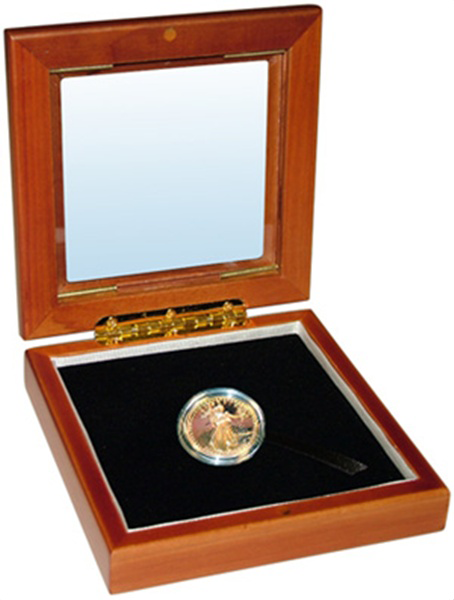 Guardhouse Single Coin Glass Top Box - Holds Small Capsule