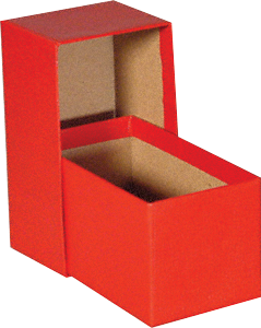 Storage Box for 2.5 x 2.5 Coin Flips ( 4.5'' ) - Red