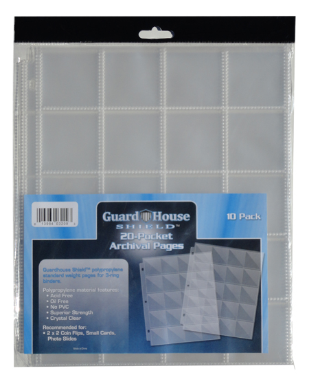 Guardhouse 20 Pocket Archival Notebook Pages - 10 Pack