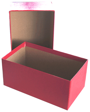 Chipboard Box for Modern Currency - Red