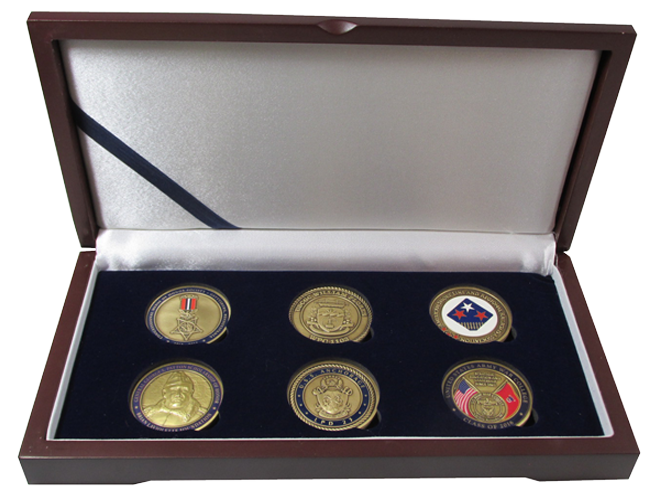 Solid Wood Top Coin Capsule Display Box ( 6 L )