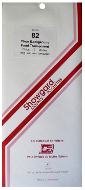 Showgard Stamp Mounts - No. 82 - Clear