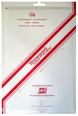 Showgard Stamp Mounts 158x264mm Clear