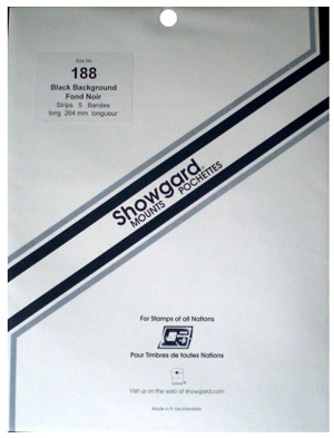 Showgard Stamp Mounts 188x264mm Black