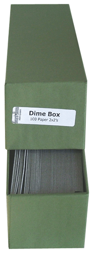 Guardhouse Storage Box w Dime 2 x 2 Coin Flips - Green