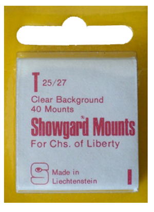 Showgard Stamp Mounts - T 25/27 - Clear