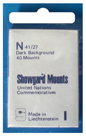 Showgard Stamp Mounts - N 41/27 - Black