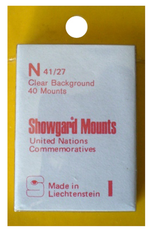 Showgard Stamp Mounts - N 41/27 - Clear