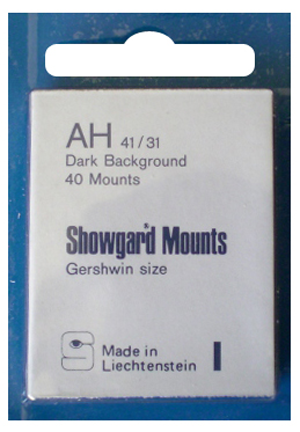 Showgard Stamp Mounts - AH 41/31 - Black