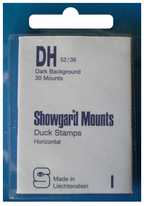 Showgard Stamp Mounts - DH 52/36 - Black