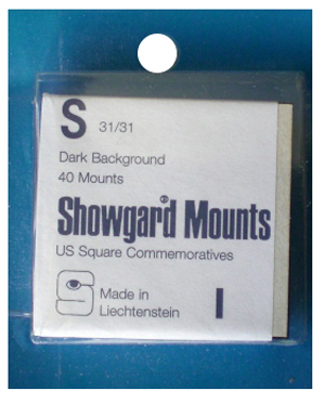 Showgard Stamp Mounts - S 31/31 - Black