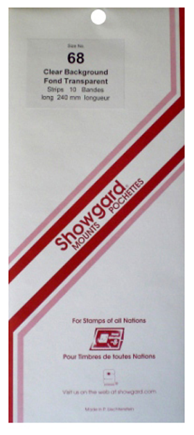 Showgard Stamp Mounts - No. 68 - Clear