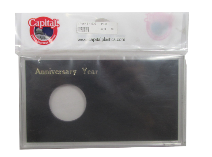 Anniversary Silver Eagle Capital Plastics Coin Holder Black Meteor