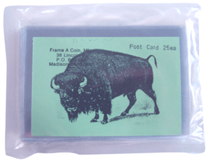 Frame A Coin Post Card Archival Sleeves 100 pack 5 3/4x4 1/8