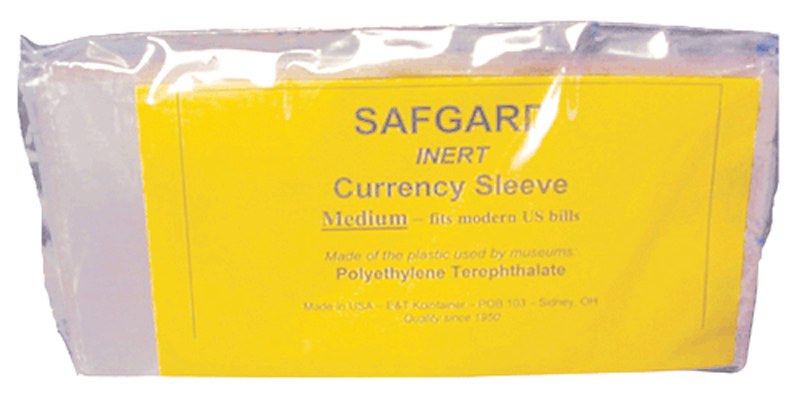 SAFGARD Modern Currency Sleeves - 50 PK