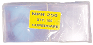 Supersafe Large Currency Sleeves NPH250 - 100 PK