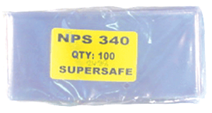 Supersafe Modern Currency Sleeves NPS340 - 100 PK