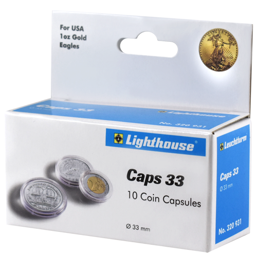 Lighthouse Coin Capsules - 33 mm