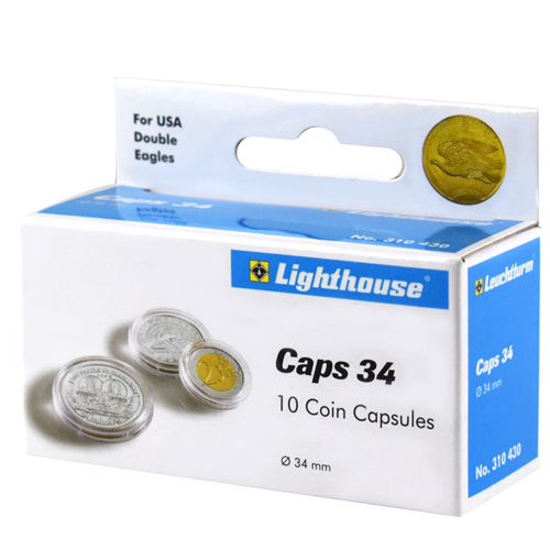 Lighthouse Coin Capsules - 34 mm