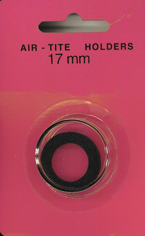 Air-Tite 17 mm Ring Fit Coin Capsule - Black