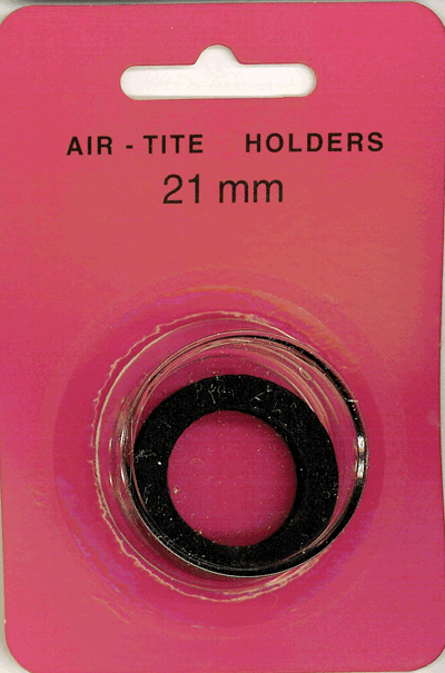 Air-Tite 21 mm Ring Fit Coin Capsule - Black