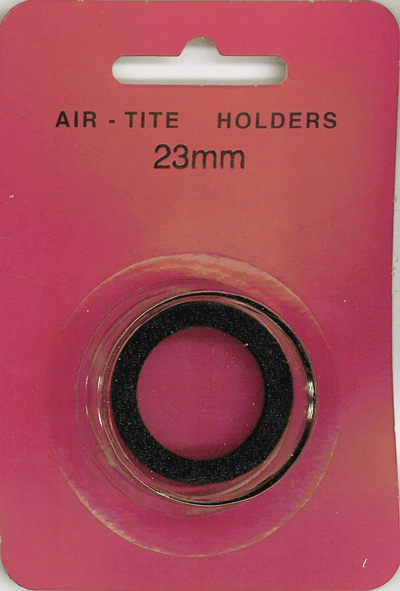 Air-Tite 23 mm Ring Fit Coin Capsule - Black