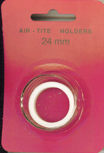 Air-Tite 24 mm Ring Fit Coin Capsule - White