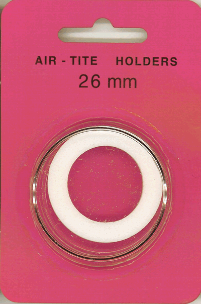 Air-Tite 26 mm Ring Fit Coin Capsule - White