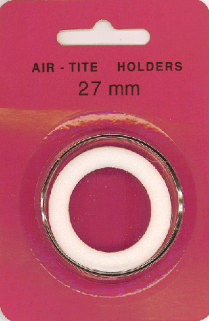 Air-Tite 27 mm Ring Fit Coin Capsule - White